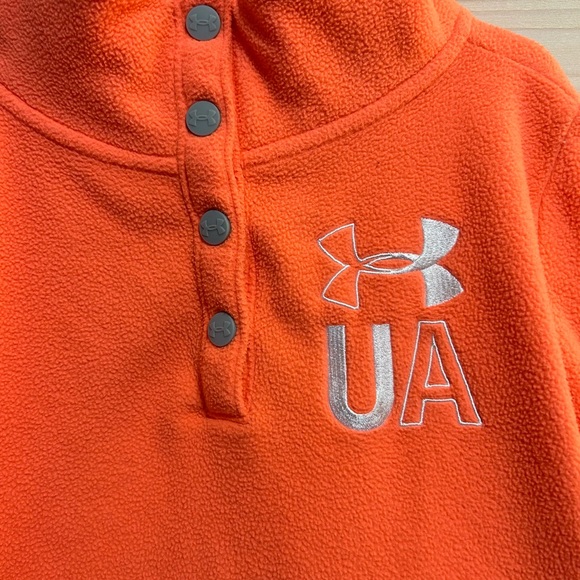 Under Armour ⚜️ Girks Youth Fleece Quarter Snap Pullover - Picture 3 of 4
